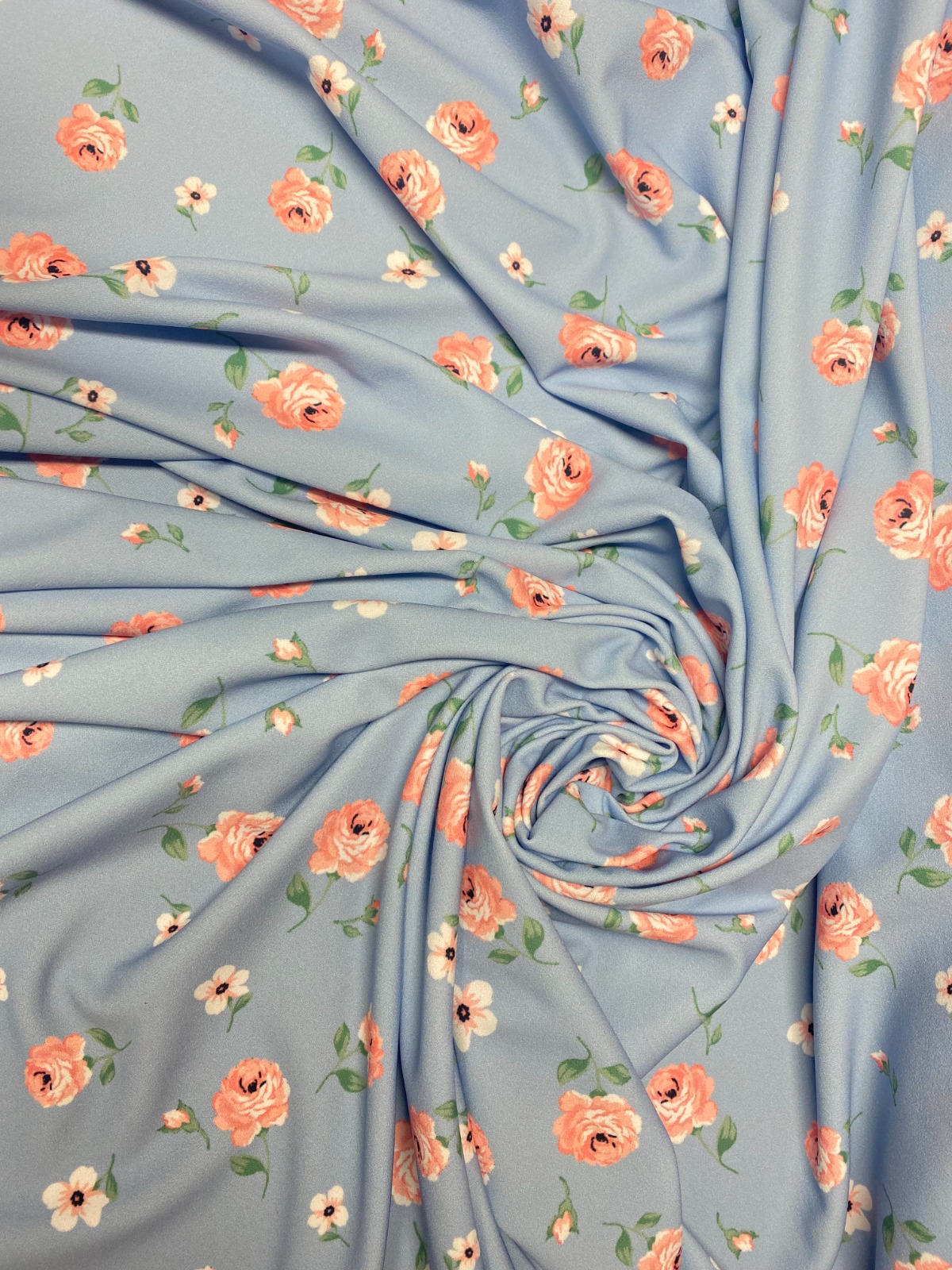 Floral Scuba Crepe Knit Fabric